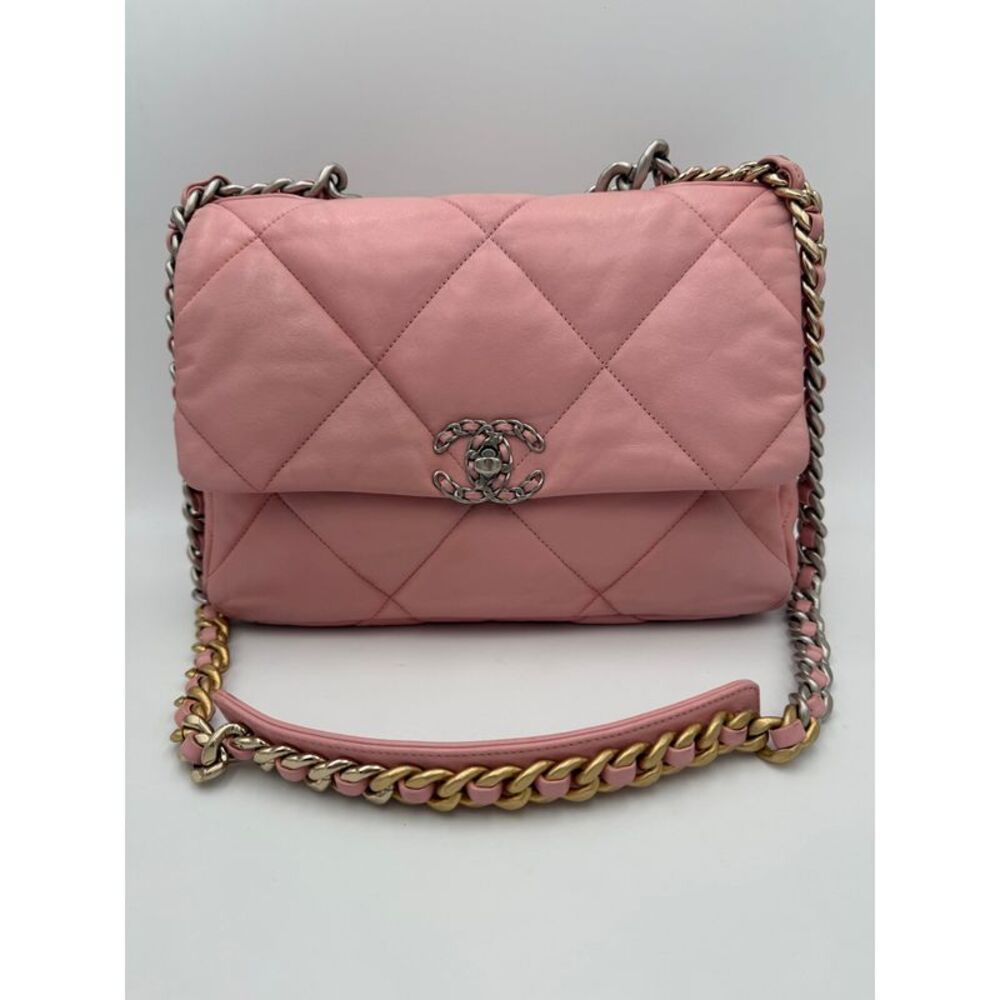 Chanel CHANEL 19 Medium Pink Women's Handbag